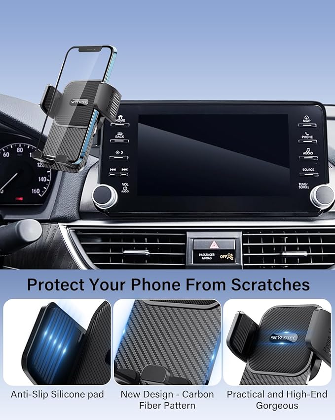 Car Phone Holder for Ford Bronco Sport 2021 2022 2023 2024 Accessories 8-Inch Screen Fixed Clip, Automobile Cradles Phone Mount, Cell Phone Base Not Block Air Vent(NOT FIT 2025, NOT FIT Bronco)