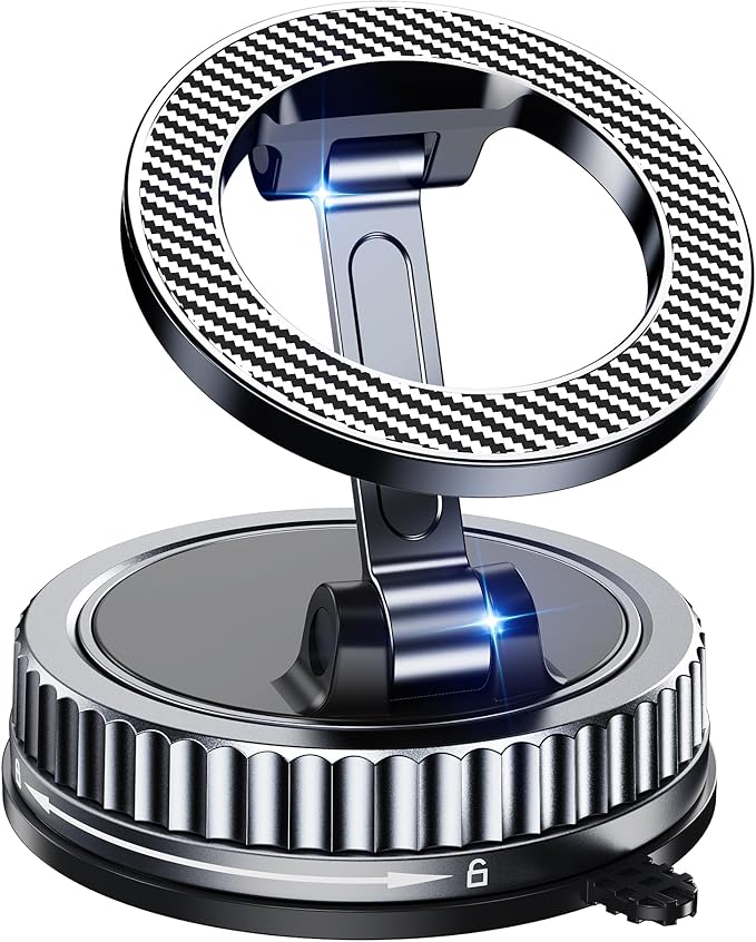 Car Phone Holder for Magsafe [2026 89+LBS Suction & 3700gf Magnetic] 360° Adjustable Cell Phone car Mount, Phone Holders for Your Car Accessories for iPhone 17 16 15 14 13 12 Pro Plus Max Air