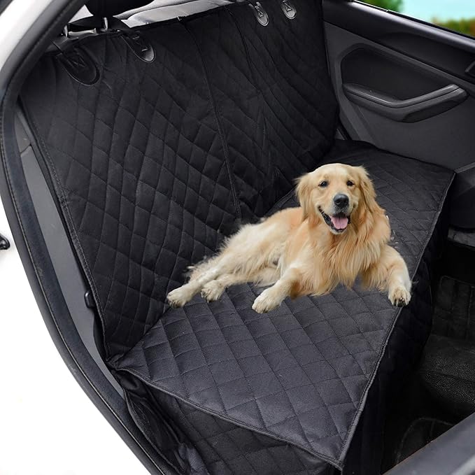 Dog Car Seat Cover for Back Seat Pet Cover for Dogs Waterproof Car Seat Protector Bench Seat Cover, Scratchproof Nonslip Durable Car Seat Covers for SUV,Truck &Cars