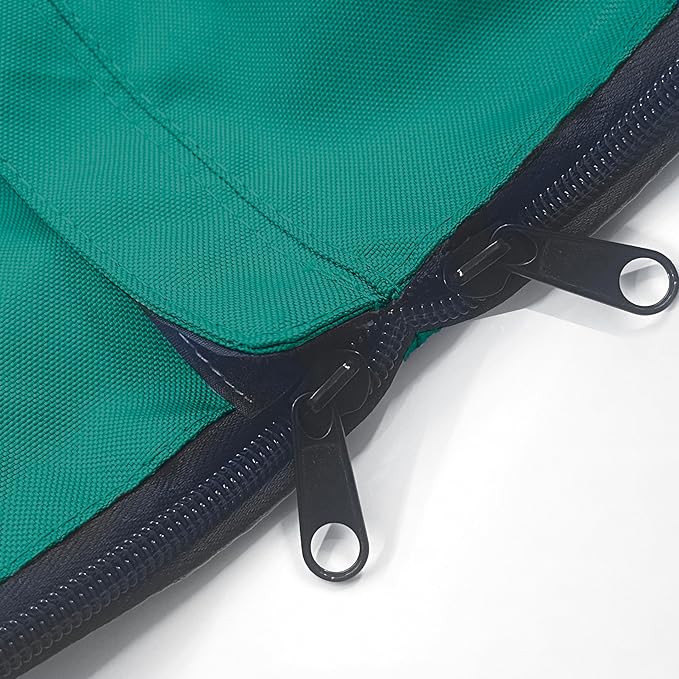 SavvyCraft Waterproof Boat Steering Wheel Covers, Heavy Duty Solution-Dyed 600D Fade-Resistant UV Protection Sailboat Yacht Marine Steering Wheel Protector Case, Vecro and Zipper Closure Teal 48"