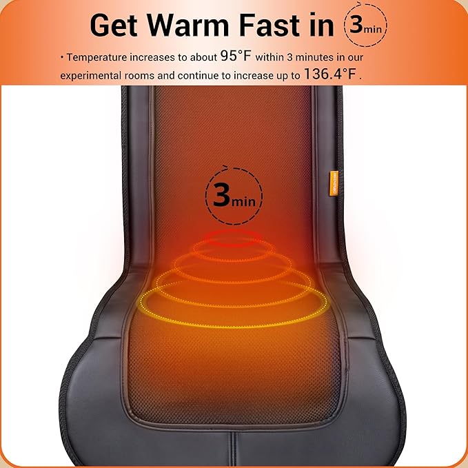 47.2-inch Long Seat Cushion with Heat for Back and Thighs