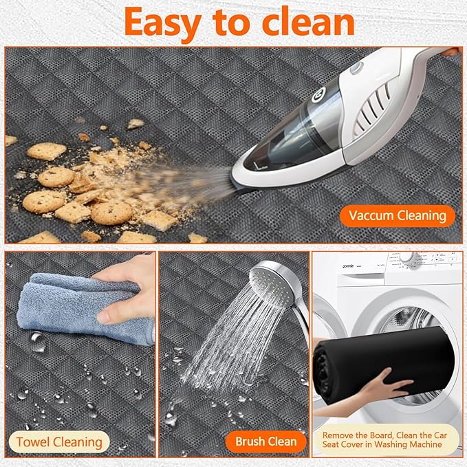 Dog Car Seat Cover for Back Seat Pet Cover for Dogs, Waterproof Nonslip Car Seat Covers Protector Scratchproof Pet Bench Seat Covers for Cars, Truck, SUV