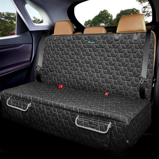 Dog Car Seat Covers for SUVs, Waterproof Dog Seat Cover for Back Seat Heavy Duty Nonslip Bench Seat Covers Protector for Rav4/Honda/Subaru/Mazda CX5/Hyundai Tuscon Car seat Covers for Suvs