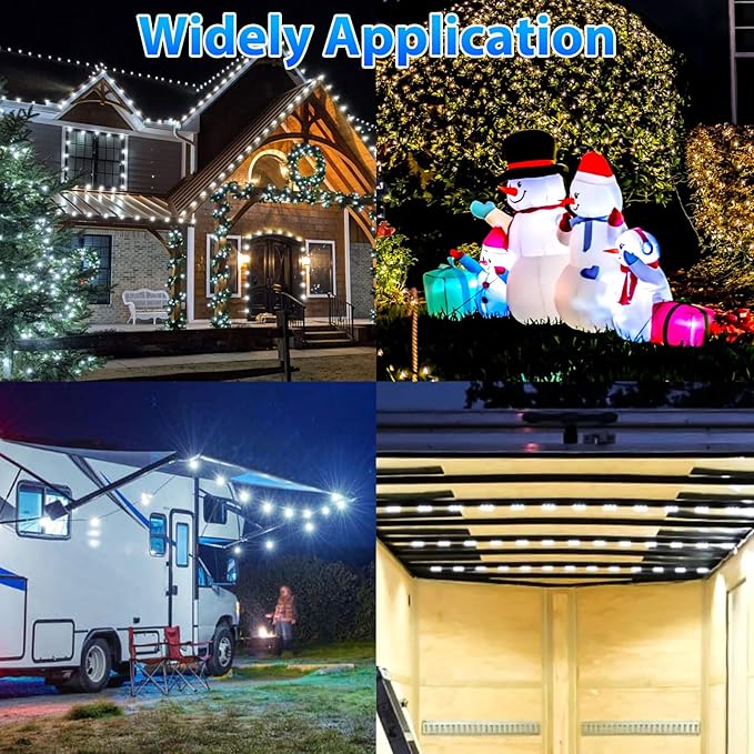 Linkstyle 12V 120 LEDs Van Interior Light Kits, 12V LED Light Strip LED Module Lights Ceiling Lamp for Car Van Truck Auto Vehicle Boats Christmas, 40 Modules