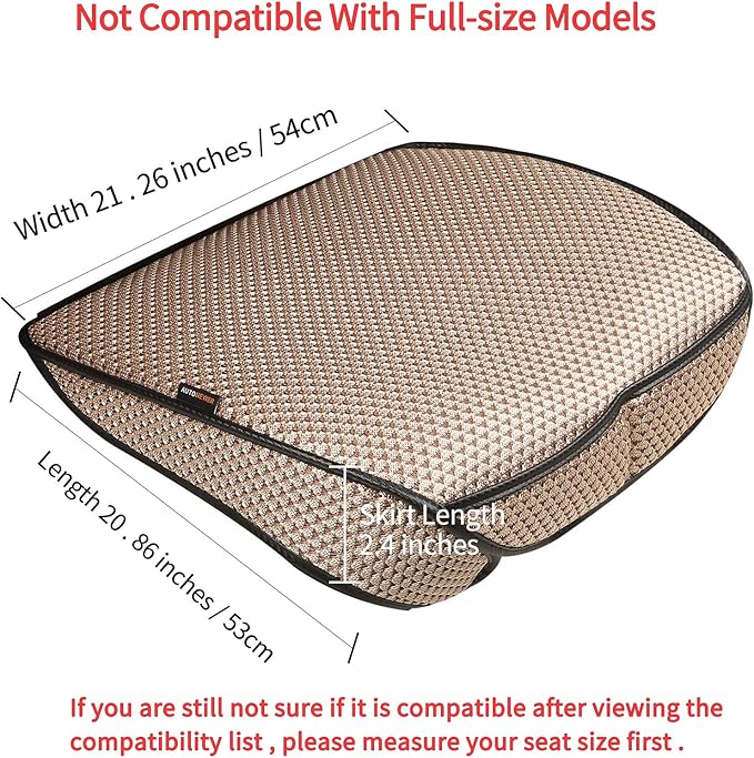 Auto Newer Breathable Universal Four Seasons Car Seat Covers, Luxury Car Seat Cushion，Protectors for Front Seat Bottoms,Compatible with 95% Vehicles， Fit for Cars Truck SUV (Gold Beige,2PCS)