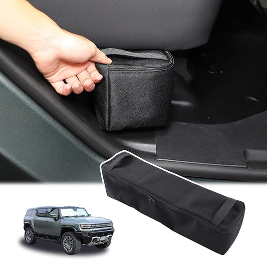 Under Seat Organizer for Hummer EV Accessories Backseat Rear Hidden Under Seat Storage Bags Portable Waterproof Foldable Storage Tool with Handle for Hummer EV SUV 2024 2025 2026