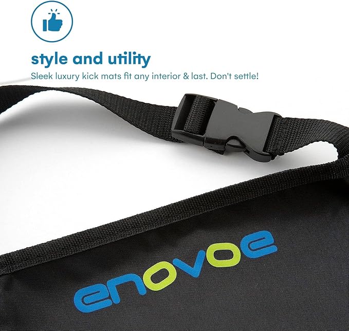 Enovoe Kick Mats Back Seat Protector for Kids - 2 Pack - Premium Quality Car Seat Back Cover Offers Waterproof Protection of Your Upholstery from Mud and Scratches - Backseats Kick Protector for Child