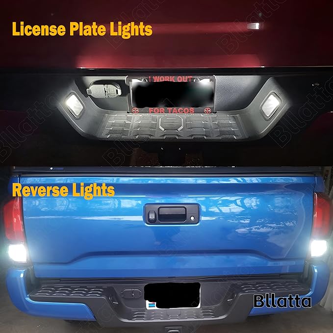 9pcs LED Interior Light Kit for Toyota Tacoma 2016 2017 2018 2019 2020 2021 2022,Super bright White 6000K LED Interior Map Dome Vanity Mirror License Plate Light with Installation Tool