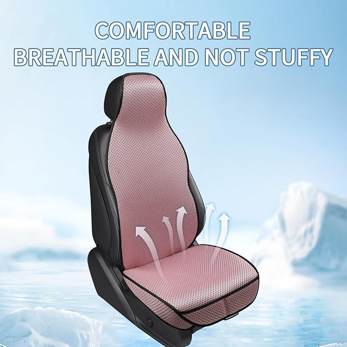 Auto Newer Car Seat Cover, Breathable Mesh, Universal Fit, Car Seat Protector, Pink, 2PCS
