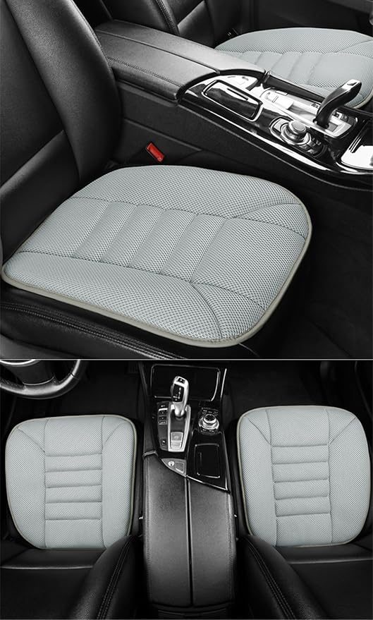 Mesh Car Seat Cushion for Driving, Summer Cooling Breathable 3D Air Car Seat Pad for SUV Pickup Truck Or Office Chair (Light Gray)
