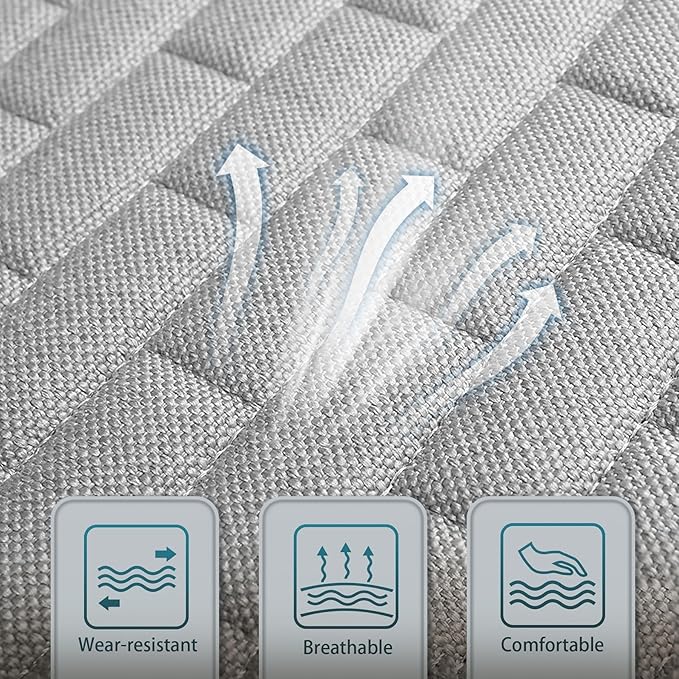 Car Seat Covers Front Seats,2 Pack Seat Covers for Cars Truck SUV,Front Seat Covers with Storage Pocket,Bottom Auto Seat Cushion Pad Mat for Most Vehicles-Gray,Front 2 Pcs