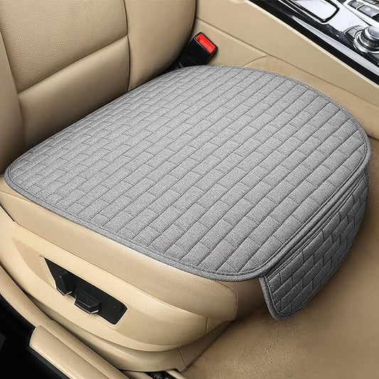 Car Seat Covers Front Seats,2 Pack Seat Covers for Cars Truck SUV,Front Seat Covers with Storage Pocket,Bottom Auto Seat Cushion Pad Mat for Most Vehicles-Gray,Front 2 Pcs