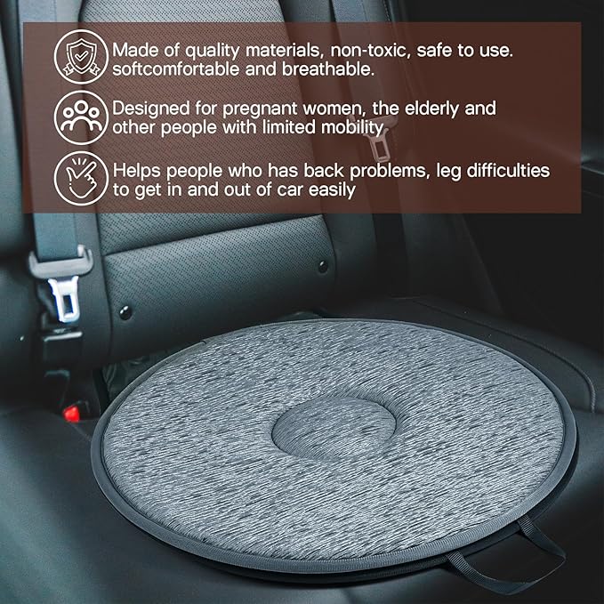 Seat Pad Revolving Cushion Car Seat Cushion Automotive Seat Cushions s Car Seat Protection Pad Degree Rotation Cushion Swivel Car Seat Cushion