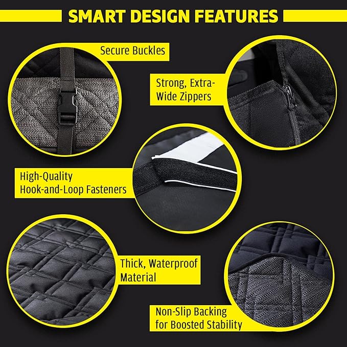 Meadowlark SUV Cargo Liner Dog Seat Covers, Double Stitched & Extra Padded, Water Repellant, Anti Shock, Non-Slip, Car Cover Trunk Mat, Dog Accessories, Pet Car Seat Protector for Fur & Mud