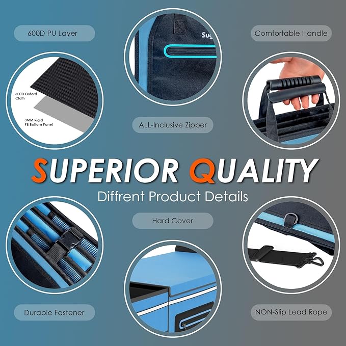 95L Car Trunk Organizer & Storage With 26L Ice Pack, Waterproof Foldable | Trunk Organizers for SUVs & Cars, Car Storage Organizer, Great Gift for Drivers (Blue-M004)