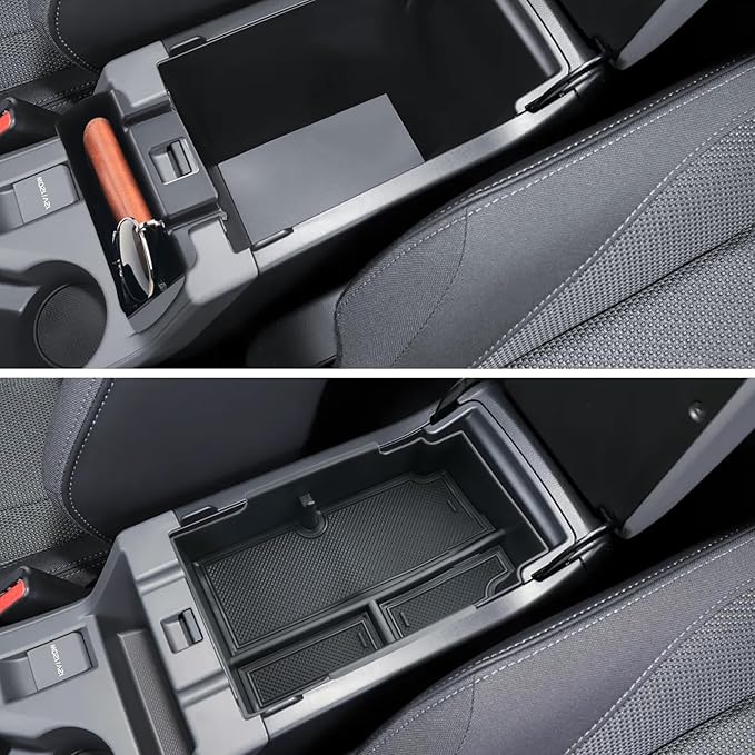 2-Pack for Crosstrek Center Console Organizer& Middle Console Glove Tray 2024 2025 Subaru Crosstrek (Premium/Sport/Limited/Wilderness) Accessories Armrest Tray Middle Storage Box