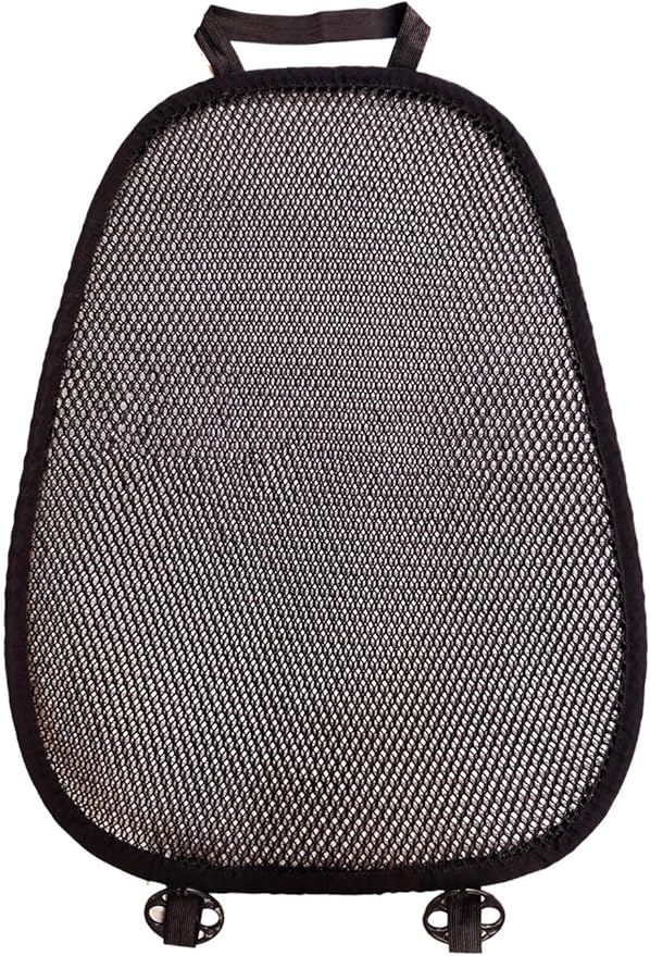 YUNZLAN Summer Universal Air Mesh Cool Car Cushion Cover Set, Breathable Mesh Car Cushion, Auto Seat Pad for Truck, SUV, Pickup Driver's Seat (Black, 1 Pack Back Cushion)