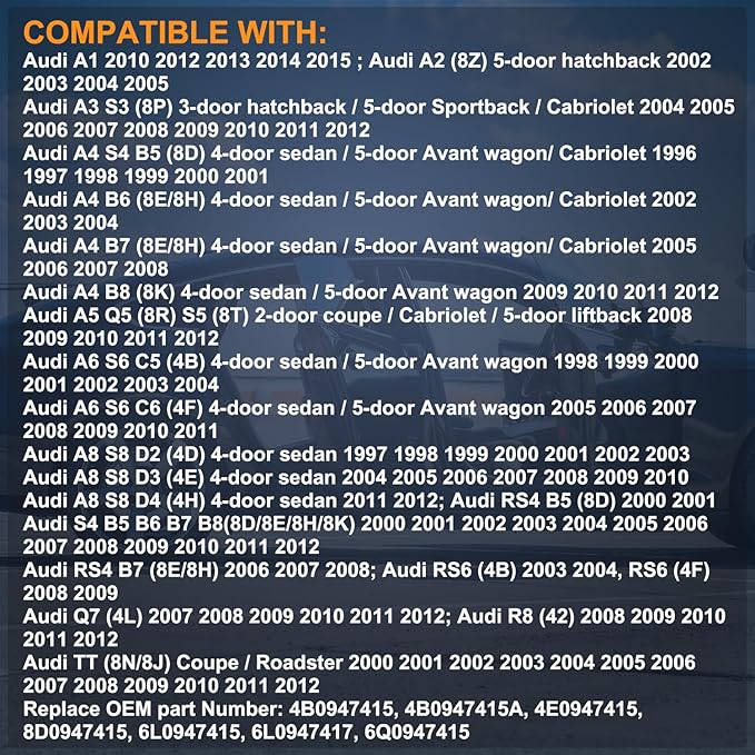 Nilight 2PCS LED Interior Door Panel Light Courtesy Warning Lights Blue Beam Plug and Play Compatible with Audi A3 A4 A5 A6 A7 S3 S4 S5 S6 S7 Q5 Q7 TT OEM Replacement CANbus Error Free