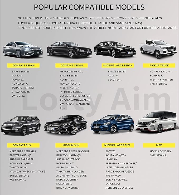 Premium Car Seat Cushion, Driver Cushion with Comfort Memory Foam & Non-Slip Rubber Bottom, Car Seat Pad Works with 95% of Vehicles and Office Chair or Home (Grey)