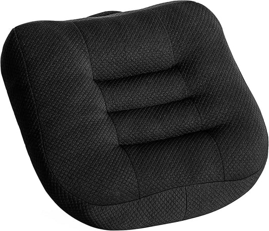 Car Booster Seat Cushion, Car Booster Cushion Office Mat, Car Seat Pad Heightening Height Boost Mat Portable Breathable Mesh, Ideal for Car Office,Home, Used All The Year, Black 15.7x15.7x4.7inch