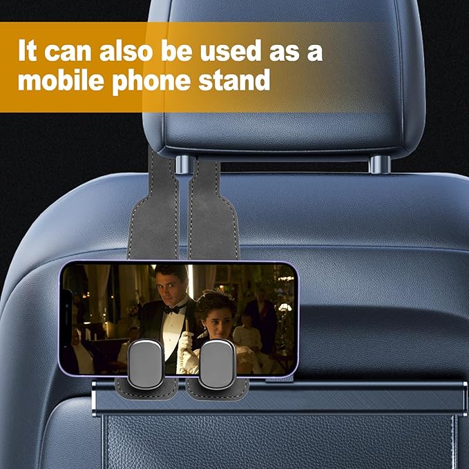 Car Purse Hook Purse Hook for Car Seats Headrest Car Seat Hooks,Heavy Duty Vehicle Organizer for Handbags, Groceries, Purses, Keep Car Tidy (Gray, 2 Pack)