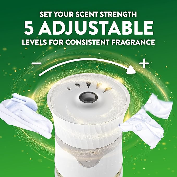 Air Wick Plug in Scented Oil Starter Kit, 2 Warmers + 6 Refills, Fresh Linen, Same Familiar Smell of Fresh Laundry, Eco Friendly, Essential Oils, Air Freshener