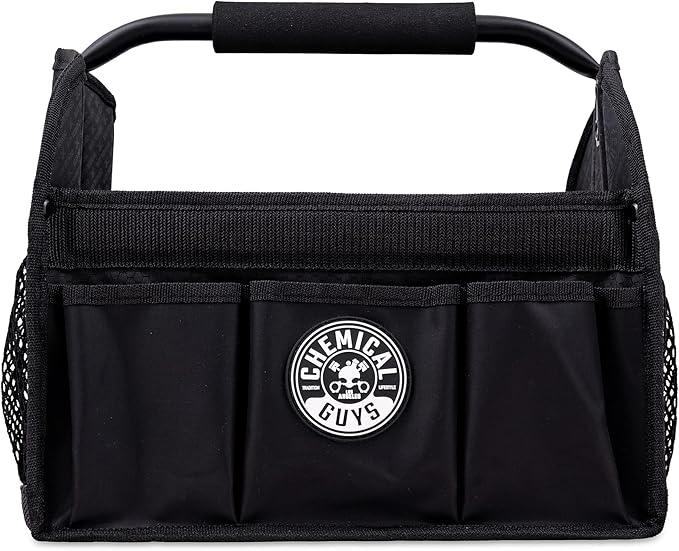 Chemical Guys Quick Load Collapsible Detailing Car Caddy Organizer & Storage – Portable Wash and Garage Organizer for Supplies, Tools and Accessories – Durable Black Design for Cars, Trucks & Home | Quick Load, Collapsible, For Cars, Trucks, SUVs, RVs