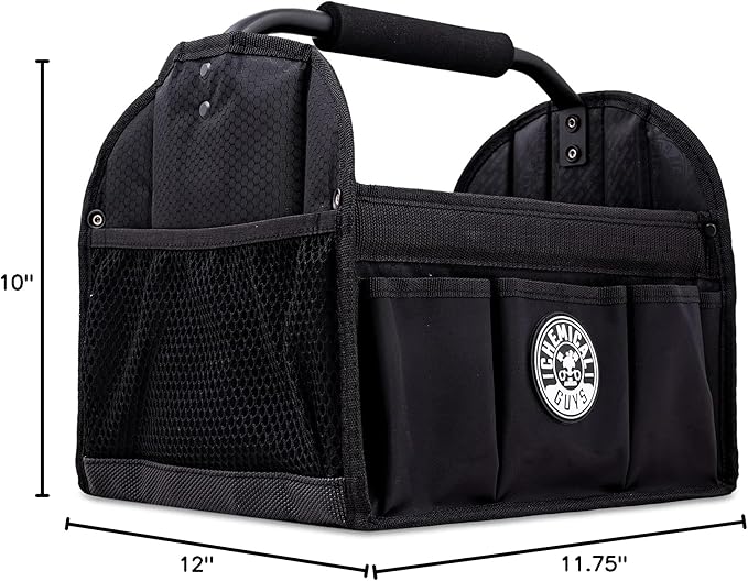 Chemical Guys Quick Load Collapsible Detailing Car Caddy Organizer & Storage – Portable Wash and Garage Organizer for Supplies, Tools and Accessories – Durable Black Design for Cars, Trucks & Home | Quick Load, Collapsible, For Cars, Trucks, SUVs, RVs