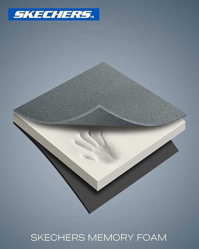 Skechers Steering Wheel Cover, Memory Foam Car Steering Wheel Covers,14.5-15inch Anti-Slip Safety Comfortable Design Universal Men Women Fits for 95% Truck,SUV,Cars(Grey)