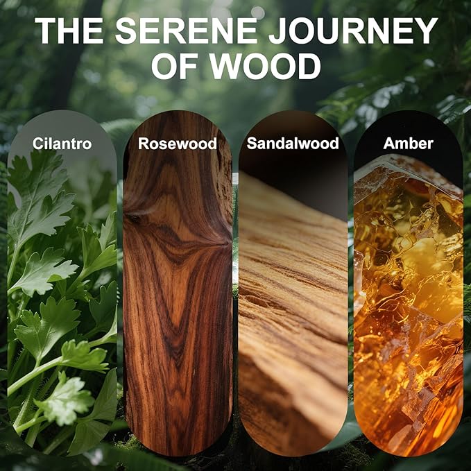 Car Air Freshener Diffuser Rose Sandalwood Scented 2 Pack, Car Fresheners Vent Clip Leather Design, Car Diffuser Wood Scented for 30 days Long Lasting Winered