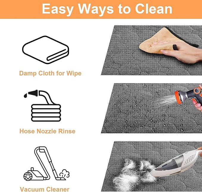 Mancro Dog Car Seat Cover for Back Seat, 2025 Upgraded 600D Heavy Duty Waterproof & Scratch-Resistant Dog Hammock for Car, Back Seat Pet Cover for Dogs with Sedan, Standard, Orange