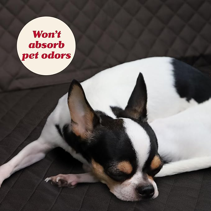 Lusso Gear Dog Car Seat Cover - Waterproof & Non-Slip Seat Protector - Universal Fit Truck & SUV Covers - Quick Install & Machine Washable Travel Accessory for Dogs - Black, Oxford Fabric