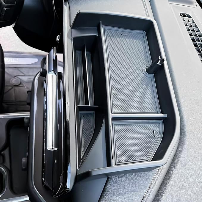 Dashboard Organizer Compatible with 2022 2023-2025 2026 Chevy Silverado/GMC Sierra 1500 & 2024 2025 2026 Silverado/Sierra 2500HD 3500HD Accessories, Dash Board Storage Tray 13.4" Screen ONLY