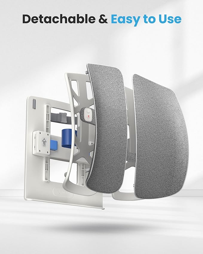 COMFIER Heated Lumbar Support Pillow with Vibration Massage, Back Support Cushion for Office Chair, Adjustable Height up to 18.1 in – Thoughtful Gifts for Mom Dad Women Men