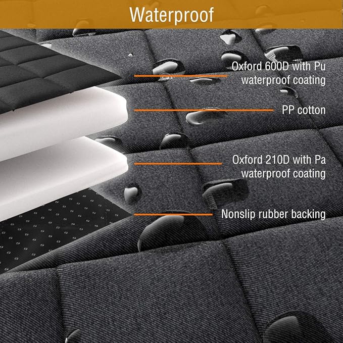 Active Pets Pink XL Dog Car Hammock Back Seat Cover, Waterproof Backseat Cover Protector for Truck Bench Rear of Sedans or SUVs, Essential Pet Supplies Vacuum or Wipe Clean, Machine Washable