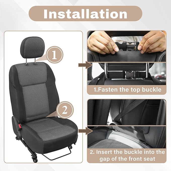 JEYODA Car Back Seat Organizer with Tablet Holder - Multi-Pocket Storage Organizer for Auto Mobile Office & Dining, Adjustable Height Folding Design, Fit for Most Car SUV Van