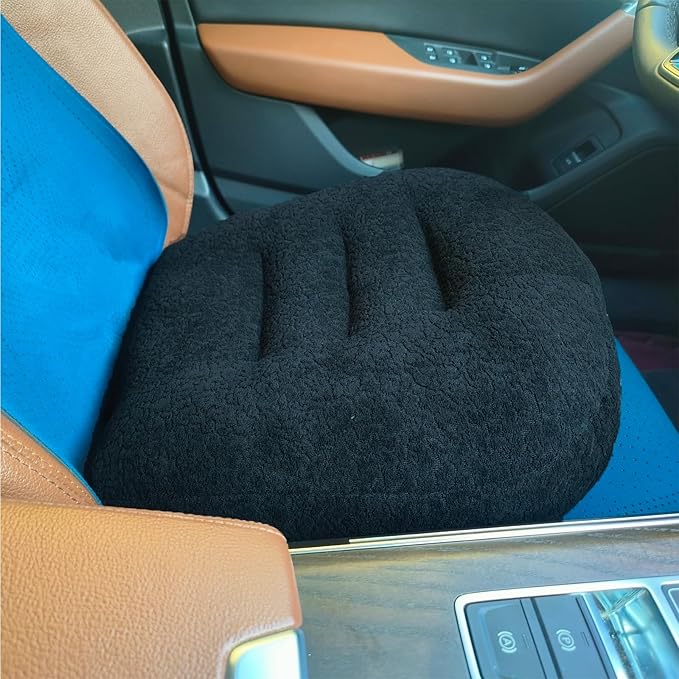 adult short driver car seat booster/booster seat for adults/thick Office Chair Booster Seat,for Short People Effectively Increase Field of View Lower Back Fatigue Relief,for Cars,Office,Home（black）