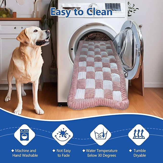 Thickened Dog Bed for Car Back Seat, Upgraded Bottom Non-Slip, Fits Hard Bottom car seat Cover for Dogs, Premium Mixed Color, Dog Car Seat Cover