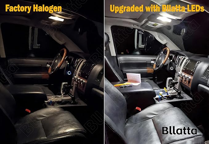 12pcs White 6000K LED Interior Light Kit for Chevrolet Silverado/GMC Sierra1999 2000 2001 2002 2003 2004 2005 2006 Interior LED Lighting Kit + License Plate Lights and Install Tool