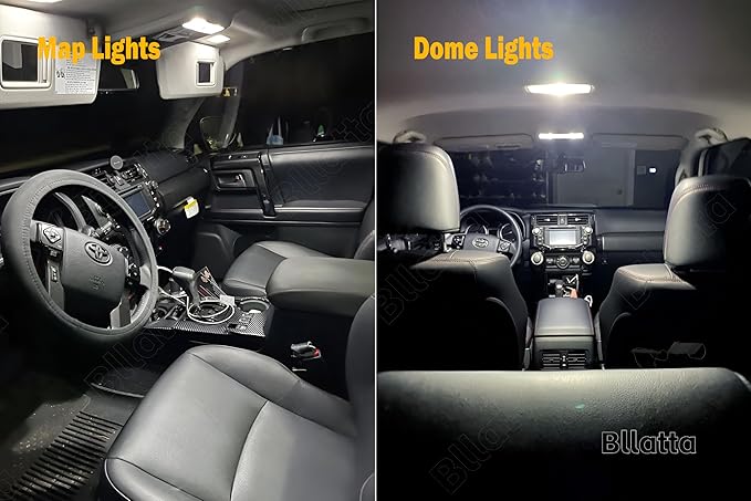 18pcs Super bright White 6000K LED Interior Light Kit for Toyota 4Runner 2010-2013 2014 2015 2016 2017 2018 2019 2020 2021 2022 Interior LED Lighting Kit+License Plate Light, Installation Tool