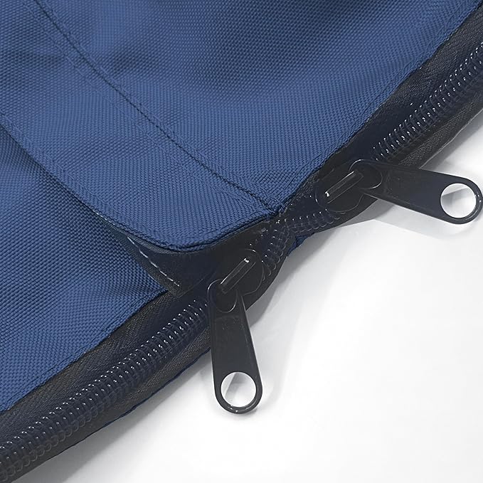 SavvyCraft Waterproof Boat Steering Wheel Covers, Heavy Duty Solution-Dyed 600D Fade-Resistant UV Protection Sailboat Yacht Marine Steering Wheel Protector Case, Vecro and Zipper Closure Navy 26"