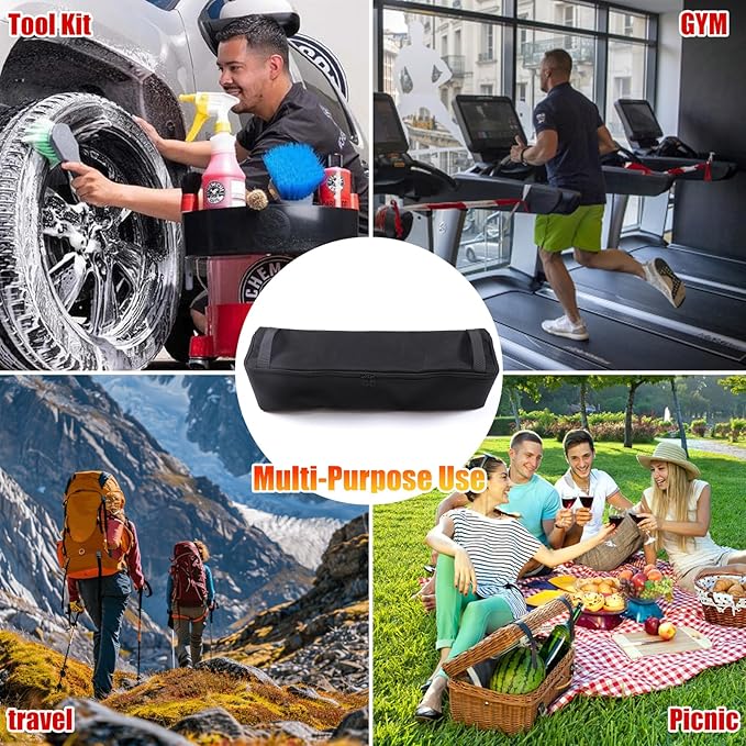 Under Seat Organizer for Hummer EV Accessories Backseat Rear Hidden Under Seat Storage Bags Portable Waterproof Foldable Storage Tool with Handle for Hummer EV SUV 2024 2025 2026