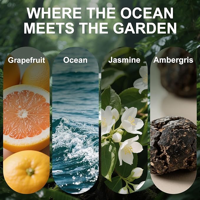 Car Air Freshener Diffuser Jasmine Ocean Scented 2 Pack, Car Fresheners Vent Clip Leather Design, Car Diffuser Flower Scented for 30 Days Long Lasting WineRed