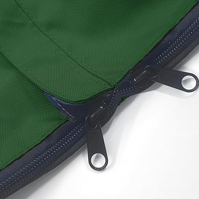 SavvyCraft Waterproof Boat Steering Wheel Covers, Heavy Duty Solution-Dyed 600D Fade-Resistant UV Protection Sailboat Yacht Marine Steering Wheel Protector Case, Vecro and Zipper Closure Green 48"