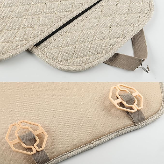 West Llama Linen Car Seat Covers,Bottom Seat Covers for Cars Include 2 Piece Front Driver Seat Pad Mat Universal Fits 90% Vehicles,SUVs,Cars,Sedans(2Piece-Beige)