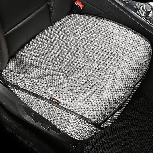 Auto Newer Breathable Universal Four Seasons Car Seat Covers，Luxury Car Seat Cushion ，Protectors for Front Seat Bottoms,Compatible with 95% Vehicles， Fit for Cars Truck SUV Sedan (Grey,1PC)