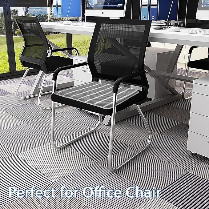 AEROiVi Office Chair Cushion,17.7" L × 17.7" W × 1.2" H, Non-Slip Car Seat Cushion with 3D Air mesh Pad Wash Breathable for Long Sitting for Relief and Comfort Square