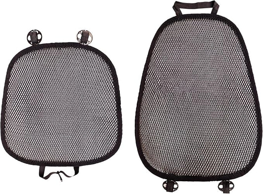 acdiac Summer Cool 3D Air Mesh Breathable Vented Car Seat Cushion Pad Set,Universal Auto Back Cooling Ventilated Seat Cover for Car SUV Truck Van Pickup (Black, 1 Pack seat pad +1 Pack Back Cushion)