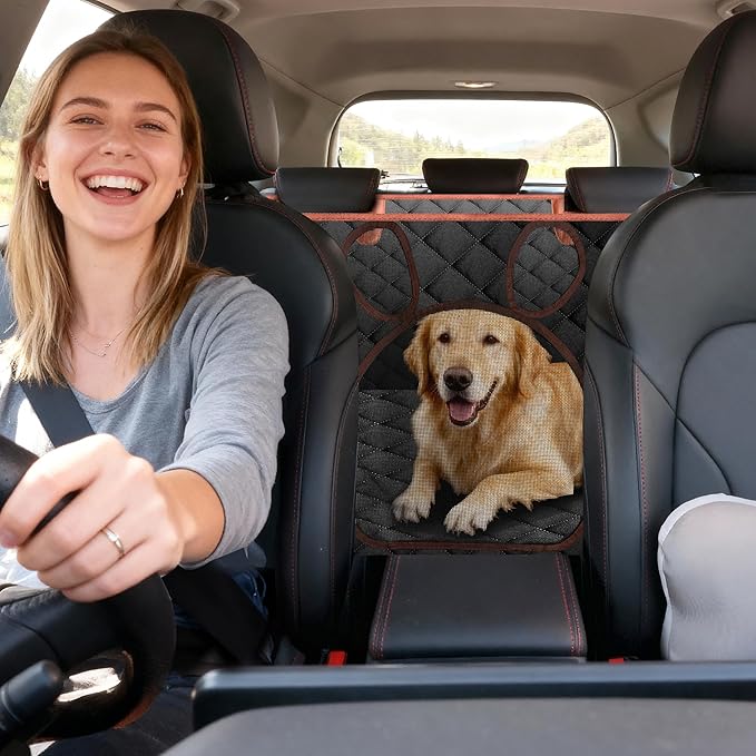 Dog Car Seat Cover for Back Seat Solft Bottom Back Seat Extender for Dogs Back Seat Pet Cover Dog Hammock for Car SUV and Trucks