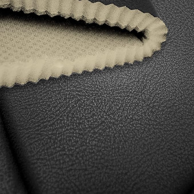 FH Group Front Set Faux Leather Car Seat Cover Cushion - 2 Pack Seat Covers for Cars Trucks, SUV, Waterproof, Universal Fit Seat protector, Solid Beige